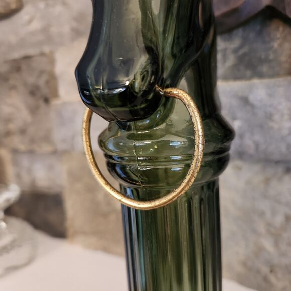 Avon Pony Post-Horse Head-Green Glass Decanter-Tribute After Shave Bottle - Picture 7 of 7